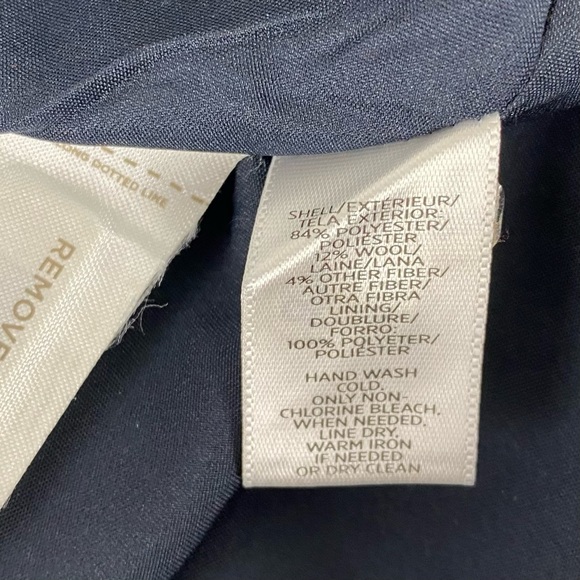 Ann Taylor Loft Petites Wool Blend Southwestern Faux Wrap Fringe Blanket Skirt - Picture 15 of 15